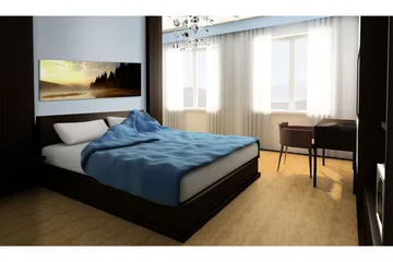 Tavla Dimma Över En Sjö 135x45 cm - Interiør - Maleri & posters - Lerretsbilder