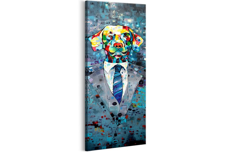 Tavla Dog in a Suit 40x120 - Interiør - Maleri & posters - Lerretsbilder