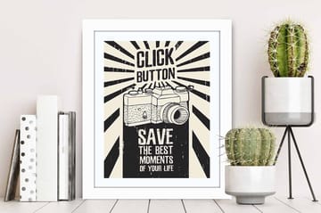 Tavla Entertainment med Ram Flerfärgad - 22,3x52,8 cm - Interiør - Maleri & posters - Lerretsbilder