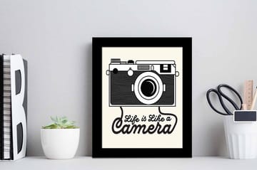 Tavla Entertainment med Ram Flerfärgad - 22,3x52,8 cm - Interiør - Maleri & posters - Lerretsbilder