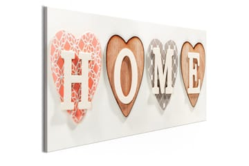 Tavla Four Hearts (1 Part) Narrow 135x45 - Interiør - Maleri & posters - Lerretsbilder