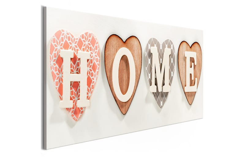 Tavla Four Hearts (1 Part) Narrow 135x45 - Interiør - Maleri & posters - Lerretsbilder