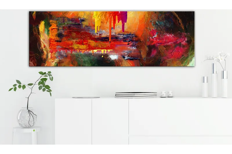 Tavla Hell (1 Part) Narrow 135x45 - Interiør - Maleri & posters - Lerretsbilder