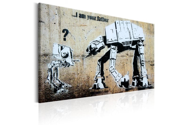 Tavla I Am Your Father by Banksy 120x80 - Interiør - Maleri & posters - Lerretsbilder