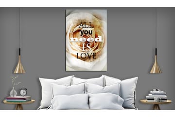 Tavla Love Rose 80x120 VALUE_MISSING_1 - Interiør - Maleri & posters - Lerretsbilder
