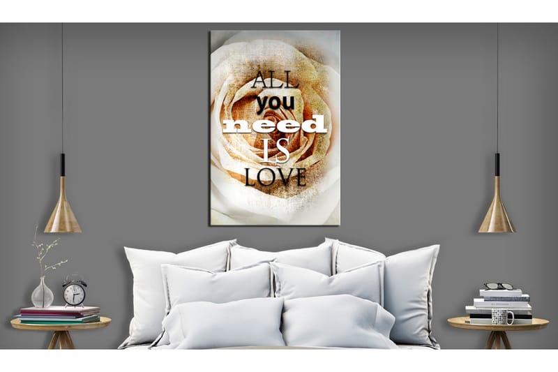 Tavla Love Rose 80x120 VALUE_MISSING_1 - Interiør - Maleri & posters - Lerretsbilder