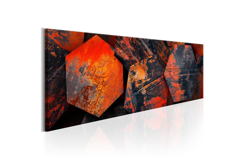 Tavla Magic of Hexagons 120x40 - Interiør - Maleri & posters - Lerretsbilder