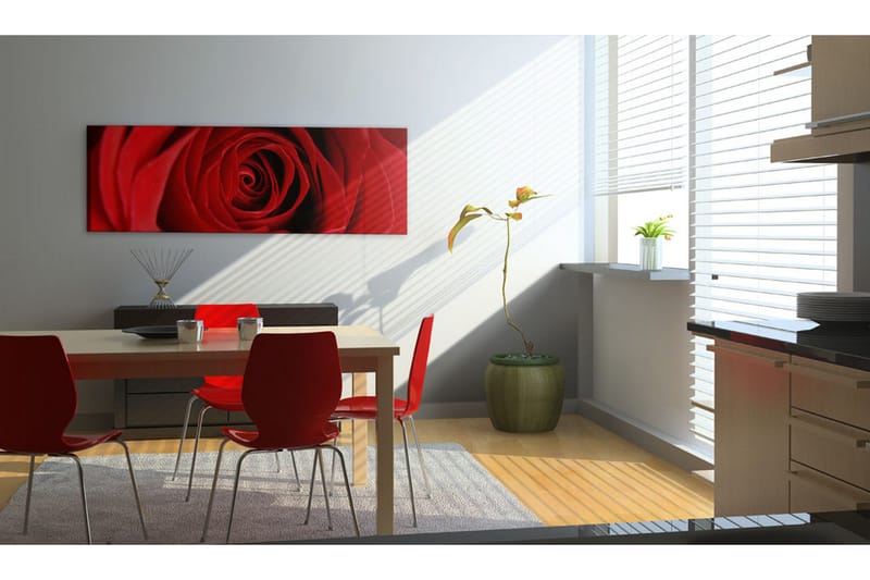 Tavla Midnight Rose 135x45 cm - Interiør - Maleri & posters - Lerretsbilder