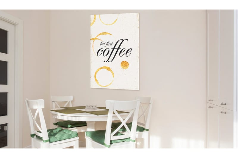 Tavla My Home: Coffee 80x120 VALUE_MISSING_1 - Interiør - Maleri & posters - Lerretsbilder