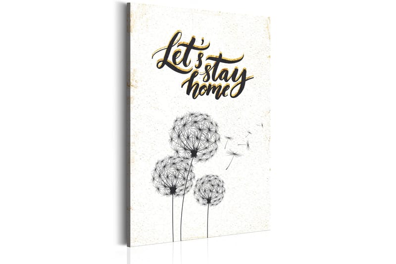 Tavla My Home: Let's stay home 80x120 VALUE_MISSING_1