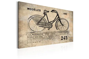 Tavla N° 1245 Bicyclette 120x80 VALUE_MISSING_1 - Interiør - Maleri & posters - Lerretsbilder