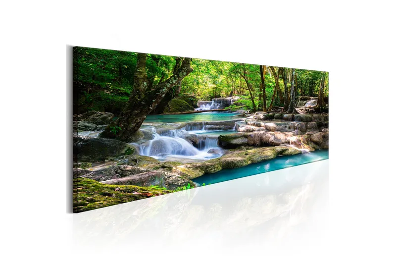 Tavla Nature: Forest Waterfall 120x40