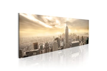 Tavla New York City among the clouds 120x40 - Interiør - Maleri & posters - Lerretsbilder
