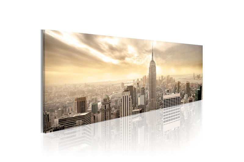 Tavla New York City among the clouds 120x40 - Interiør - Maleri & posters - Lerretsbilder