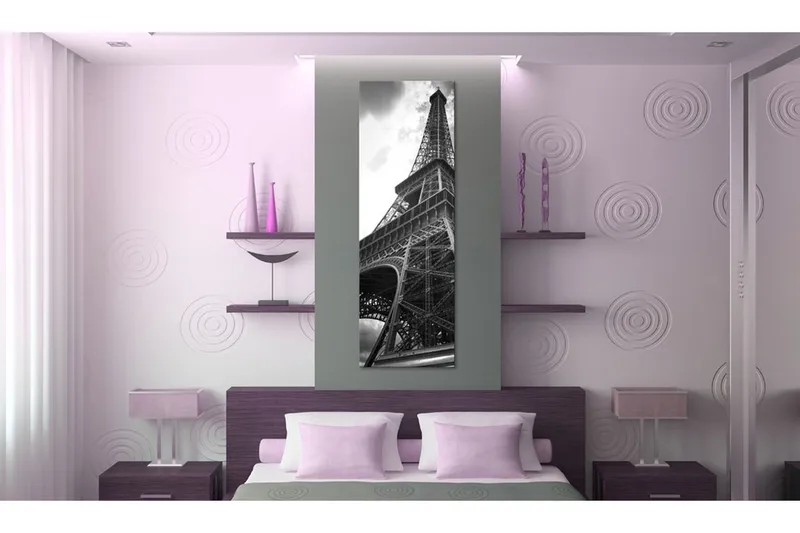 Tavla Oneiric Paris black and white 40x120