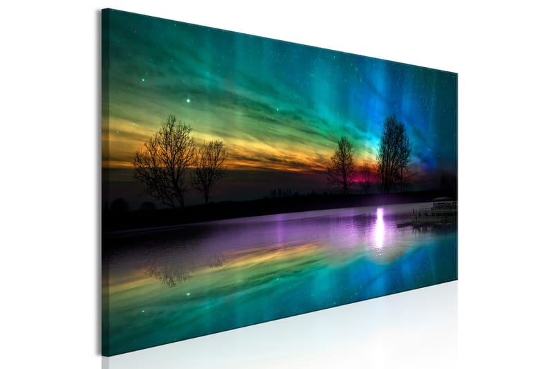 Tavla Rainbow Aurora (1 Part) Narrow 120x40 - Interiør - Maleri & posters - Lerretsbilder
