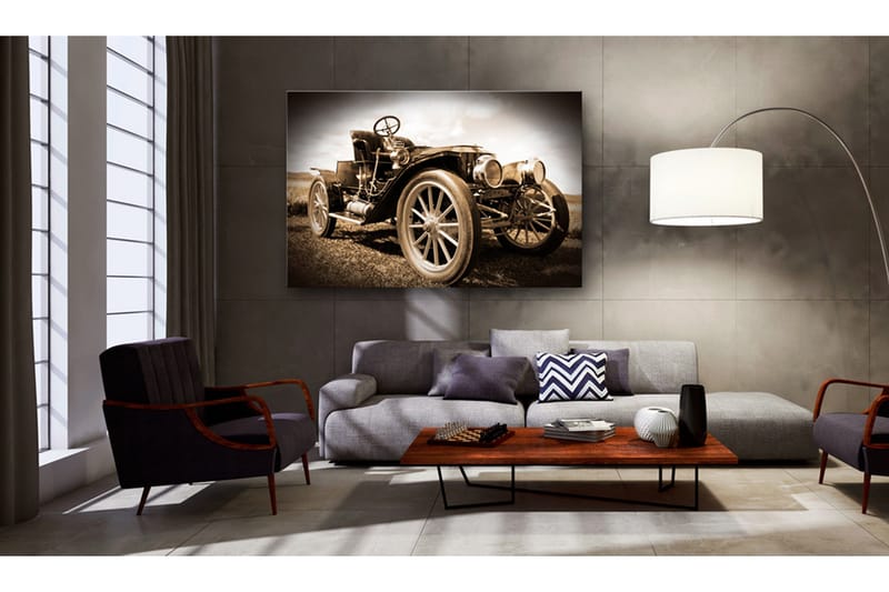 Tavla Retro Car 120x80 VALUE_MISSING_1 - Interiør - Maleri & posters - Lerretsbilder