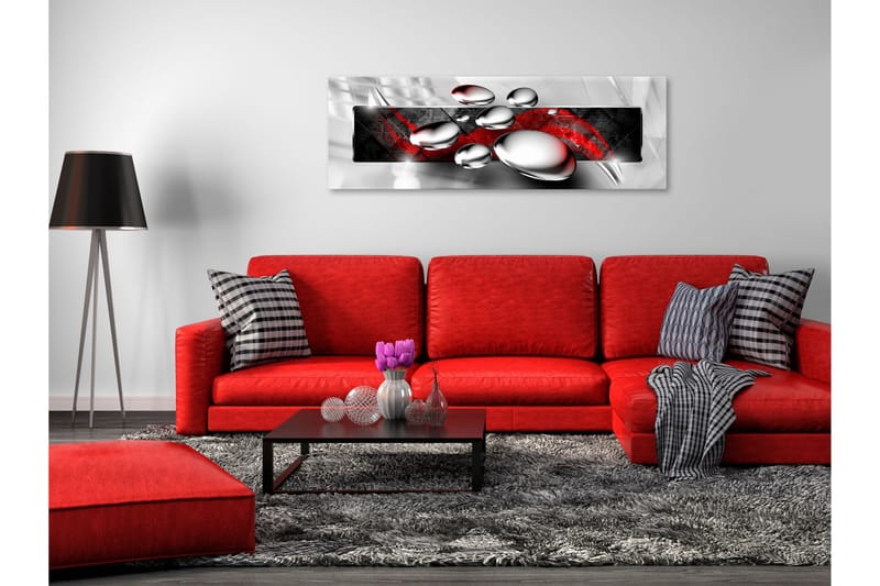 Tavla Shiny Stones (1 Part) Narrow Red 150x50