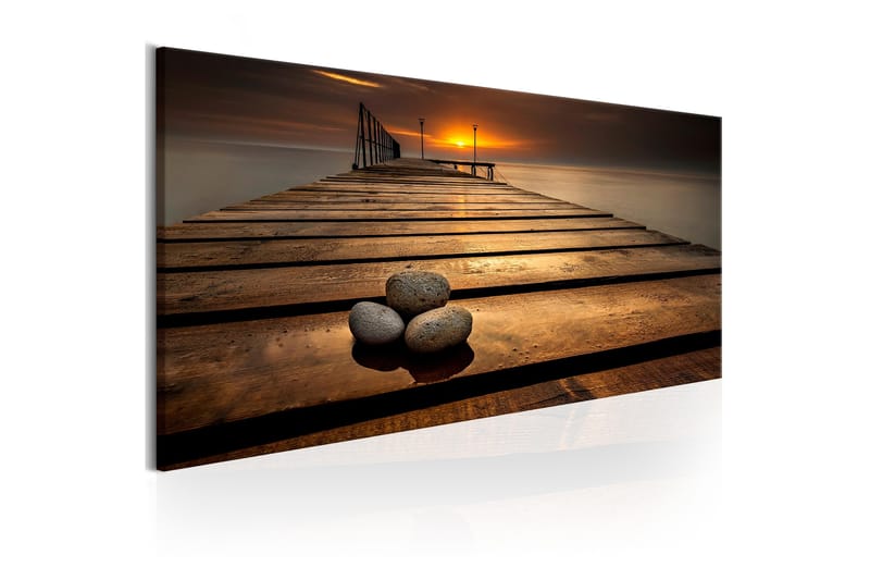 Tavla Stones on the Pier 120x40 - Interiør - Maleri & posters - Lerretsbilder