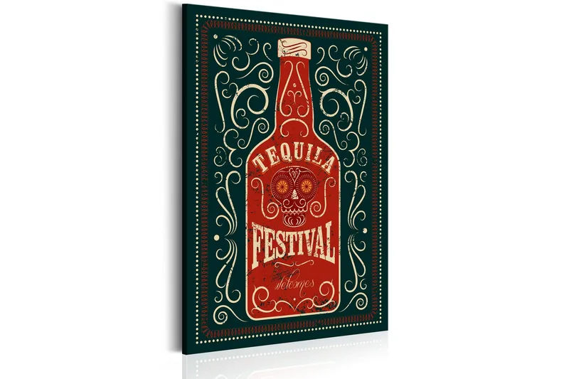 Tavla Tequila Festival 60x90 - Interiør - Maleri & posters - Lerretsbilder