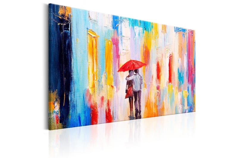 Tavla Under the Love Umbrella 90x60 - Interiør - Maleri & posters - Lerretsbilder