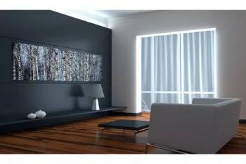 Tavla Vita Björkar 135x45 cm - Interiør - Maleri & posters - Lerretsbilder