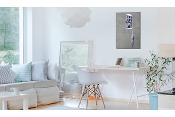 Tavla Well Hung Lover By Banksy 80x120 cm - Interiør - Maleri & posters - Lerretsbilder