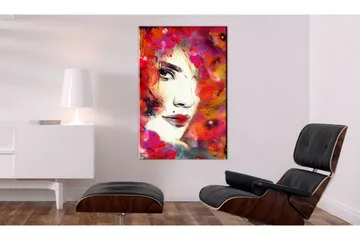 Tavla Woman In Poppies 80x120 cm - Interiør - Maleri & posters - Lerretsbilder