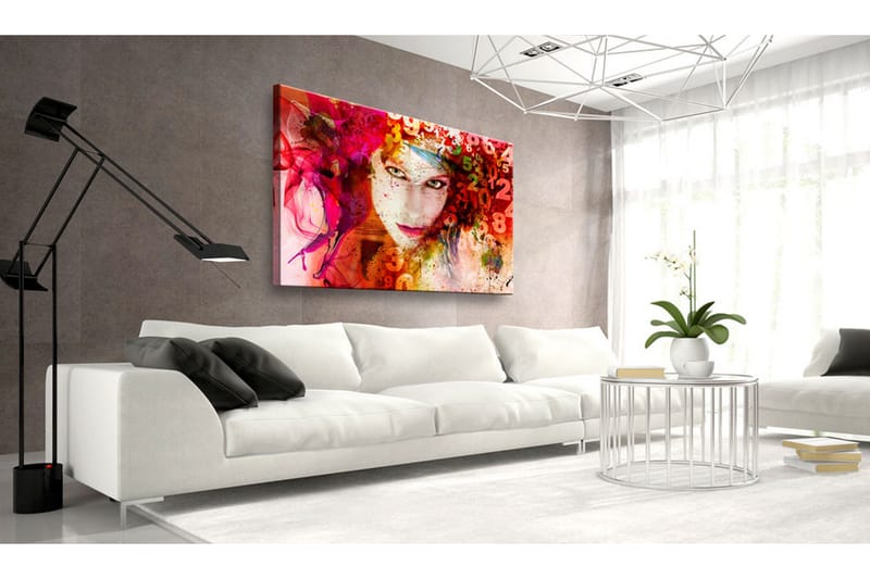 Tavla Woman Is A Riddle 120x80 cm - Interiør - Maleri & posters - Lerretsbilder