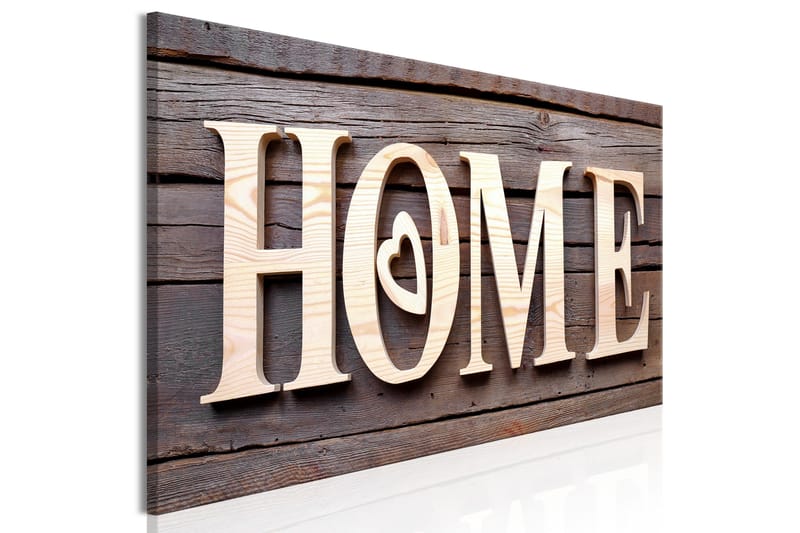 Tavla Wooden Home (1 Part) Narrow 135x45 - Interiør - Maleri & posters - Lerretsbilder