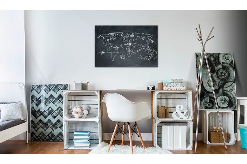 Tavla World Map: Travel broadens the Mind 120x80