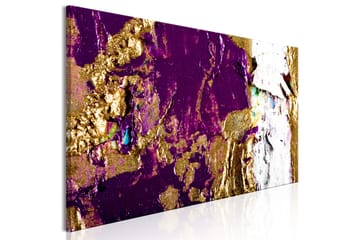Tavla Purple Wave (1 Part) Narrow 135x45 - Interiør - Maleri & posters - Lerretsbilder