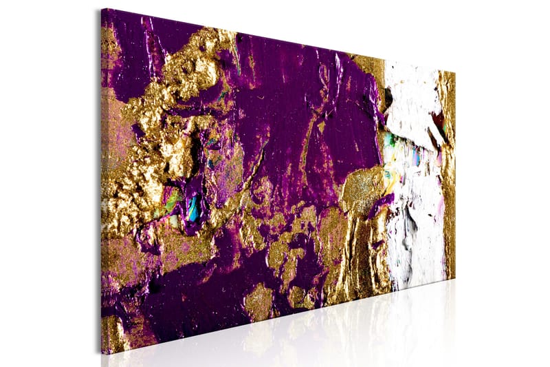 Tavla Purple Wave (1 Part) Narrow 135x45 - Interiør - Maleri & posters - Lerretsbilder