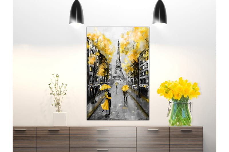 Tavle Autumn In Paris (1 Part) Vertical 80X120 - Artgeist sp. z o. o. - Lerretsbilder
