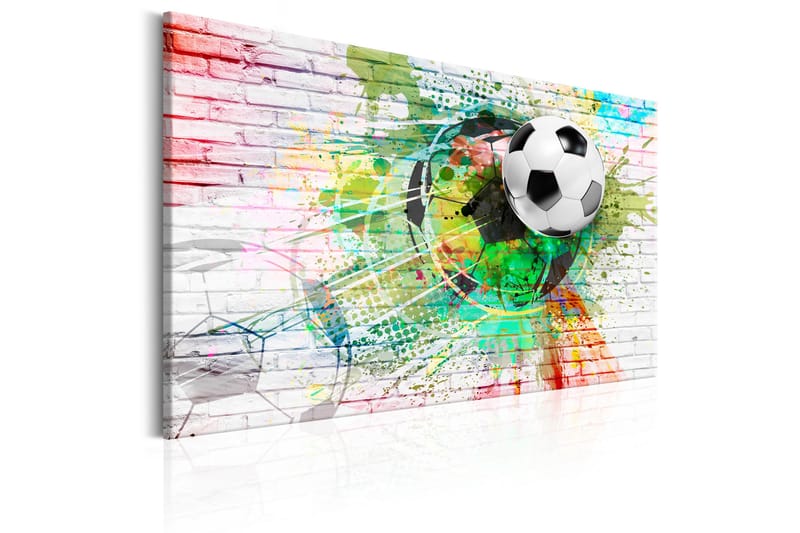 Tavle Colourful Sport (Football) 120X80 - Artgeist sp. z o. o. - Lerretsbilder