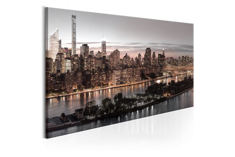 Tavle Manhattan At Twilight 120X60 - Artgeist sp. z o. o. - Lerretsbilder