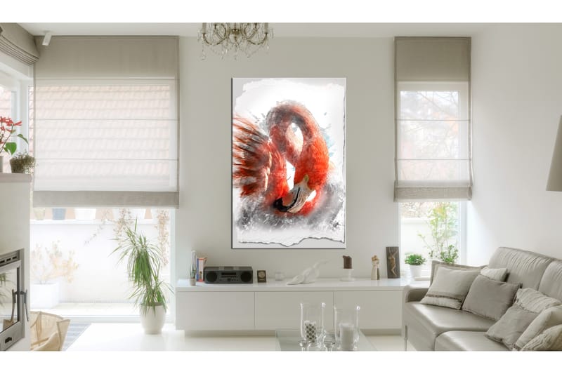 Tavle Red Flamingo 80X120 - Artgeist sp. z o. o. - Lerretsbilder