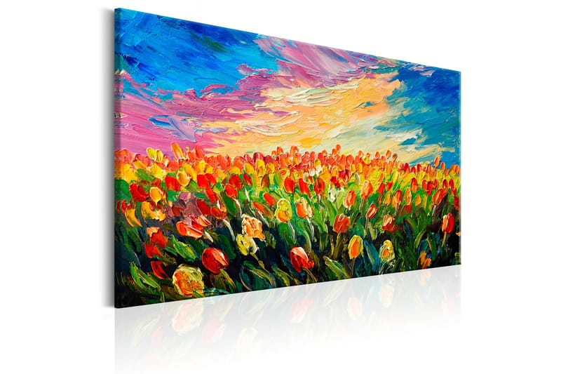 Tavle Sea Of Tulips 120X80 - Artgeist sp. z o. o. - Lerretsbilder
