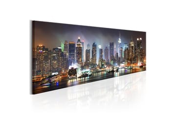 Tavle White Reflections In New York 135X45