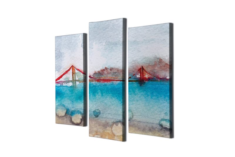 Veggdekorasjon Canvas Bilde 3-delt - Interiør - Maleri & posters - Lerretsbilder
