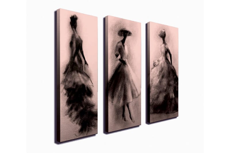 Veggdekorasjon Canvas Bilde 3-delt - Interiør - Maleri & posters - Lerretsbilder