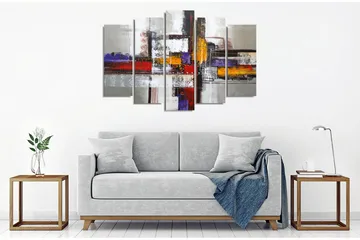 Veggdekorasjon Canvas Bilde 5-delt - Interiør - Maleri & posters - Lerretsbilder