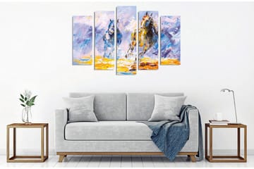 Veggdekorasjon Canvas Bilde 5-delt - Interiør - Maleri & posters - Lerretsbilder