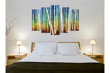 Veggdekorasjon Canvas Bilde 5-delt - Interiør - Maleri & posters - Lerretsbilder