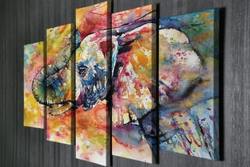 Veggdekorasjon Canvas Bilde 5-delt - Interiør - Maleri & posters - Lerretsbilder