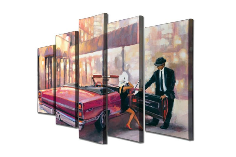 Veggdekorasjon Canvas Bilde 5-delt - Interiør - Maleri & posters - Lerretsbilder