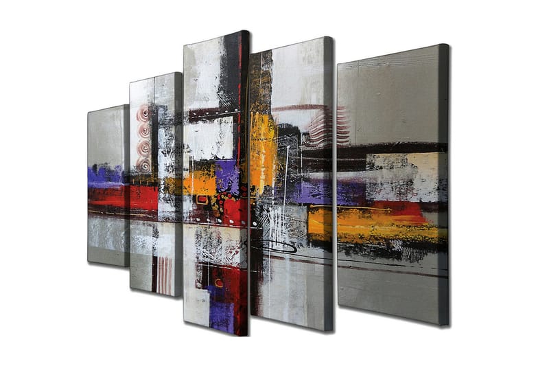 Veggdekorasjon Canvas Bilde 5-delt - Interiør - Maleri & posters - Lerretsbilder