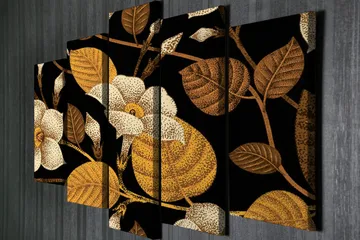 Veggdekorasjon Canvas Bilde 5-delt - Interiør - Maleri & posters - Lerretsbilder