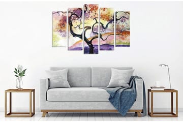 Veggdekorasjon Canvas Bilde 5-delt - Interiør - Maleri & posters - Lerretsbilder