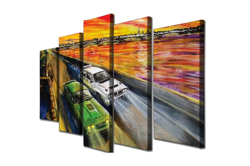 Veggdekorasjon Canvas Bilde 5-delt